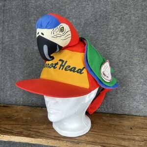 Vintage Jimmy Buffett Parrot Head Hat Bird Cap Snapback Beach Fins Up